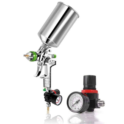 Professional HVLP Gravity Feed Air Spray Gun, 1.7mm 2.0mm 2.5mm Nozzles, 1000cc , DIY tools & accessories, Professional HVLP Gravity Feed Air Spray Gun 1.7mm 2.0mm 2.5mm Nozzles 1000cc