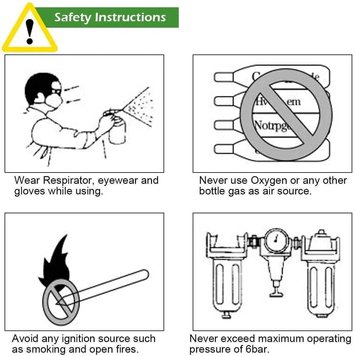 Professional HVLP Gravity Feed Air Spray Gun, 1.7mm 2.0mm 2.5mm Nozzles, 1000cc , DIY tools & accessories, Professional HVLP Gravity Feed Air Spray Gun 1.7mm 2.0mm 2.5mm Nozzles 1000cc