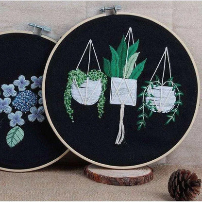 Punch Embroidery Kit Mini Embroidery Desig Floral Embroidery Pattern