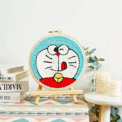 Punch Needle Kit Funny Cross Stitch Kids Embroidery