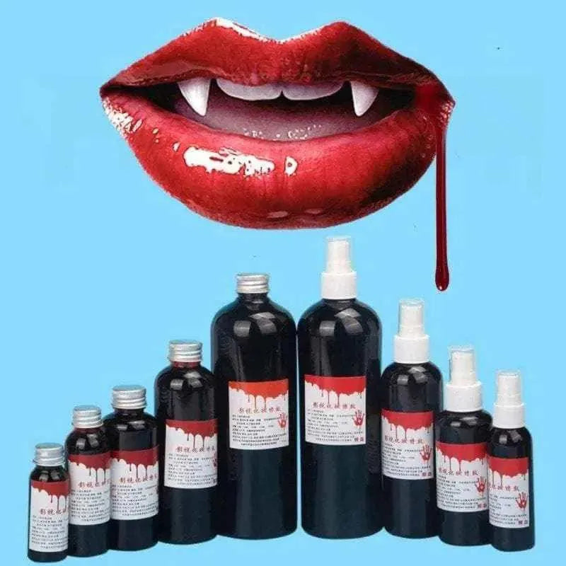 Realistic fake blood Halloween prop prank joke bottle