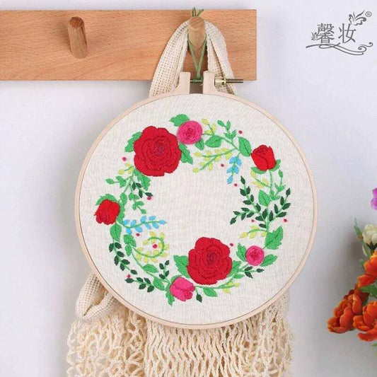 Rose Embroidery Design Floral Embroidery Flower Cross Stitch