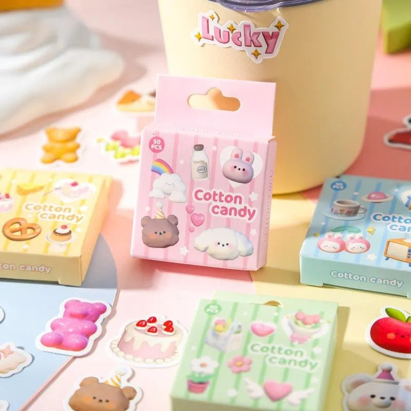 Scrapbook Stickers Cotton Candy Cute Stickers For Girls