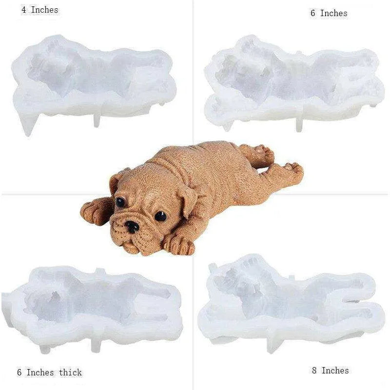 Shar Pei Dog Mold DIY Refrigerator Magnet Keychain Mould