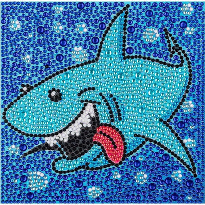 Shark Cartoon 5d Diamond Painting Kit Kids Crafts Toy