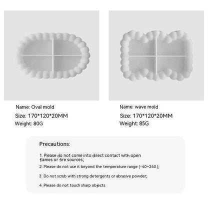 Bandeja de burbujas de silicona, molde para posavasos, molde epoxi de yeso
