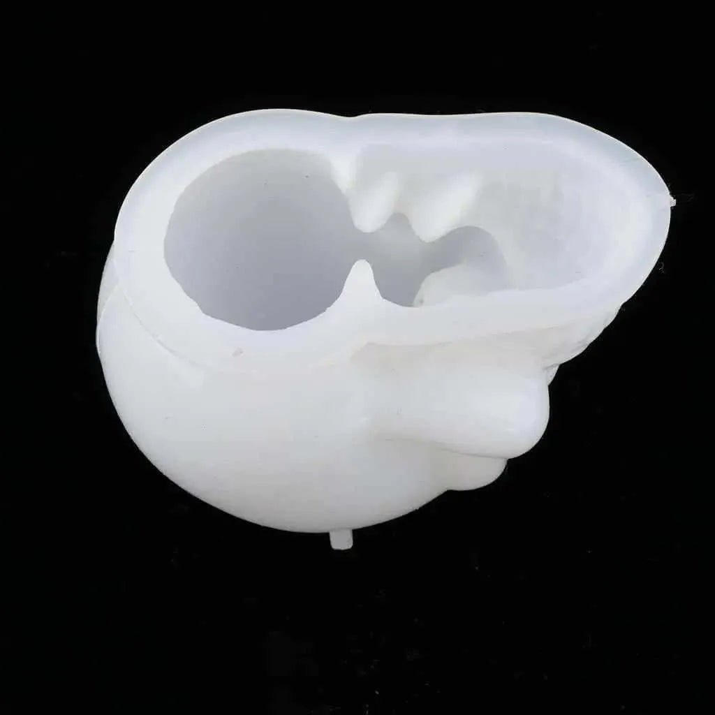 Skull Mold Silicone Mould DIY Candlemaking Halloween Supplies Resin Molding