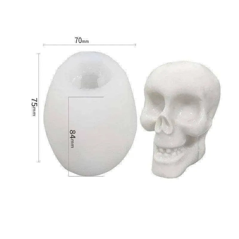 Skull Silicone Mold Halloween Party Chocolate Molds Soap Making Accessories Candle Tools DIY Resin Molds for Lotion Bar & Cake Baking