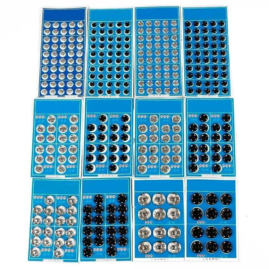 Black snap buttons for DIY garment sewing