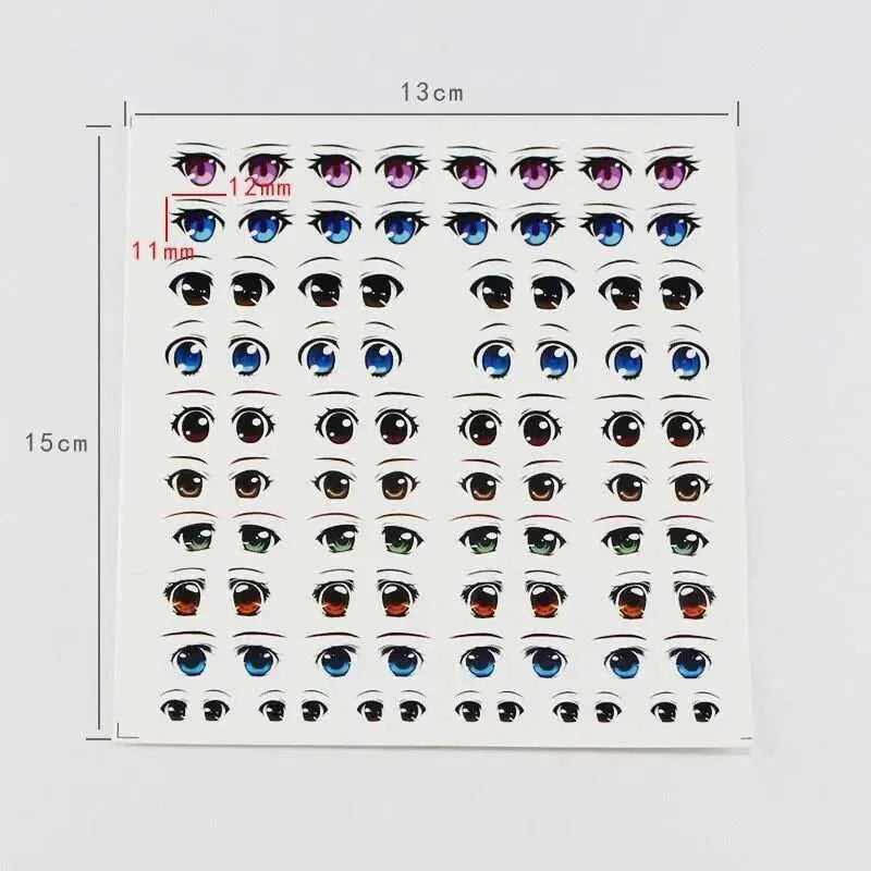 Soft Clay Doll Eye Sticker