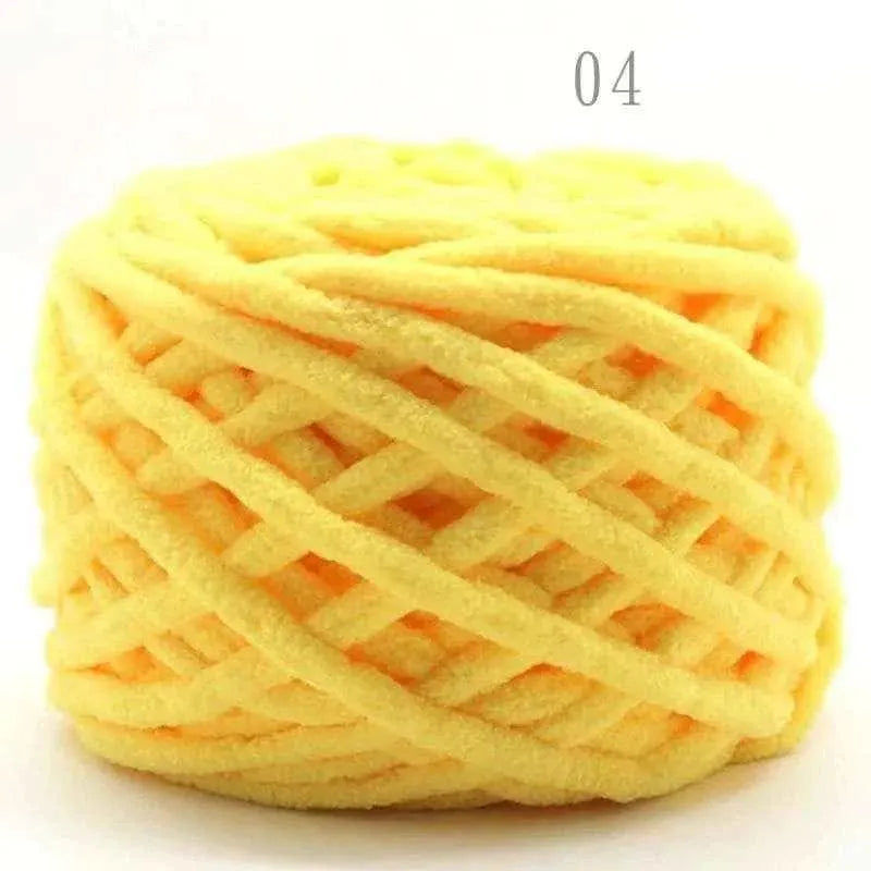 Soft chunky yarn 1 ply milk cotton wool balls 100g