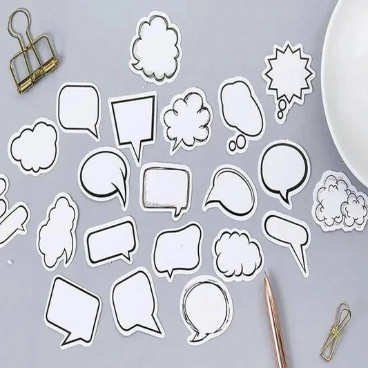 Speech Bubble Sticker Dialog Box Stickers Scrapbook Decoration Card Making Supplies Journal Sticker Cute Stationery 45pcs