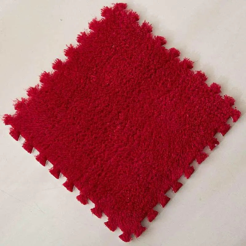 Sponge Floor Interlocking Square Mat Plush Carpet