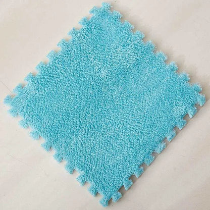 Sponge Floor Interlocking Square Mat Plush Carpet