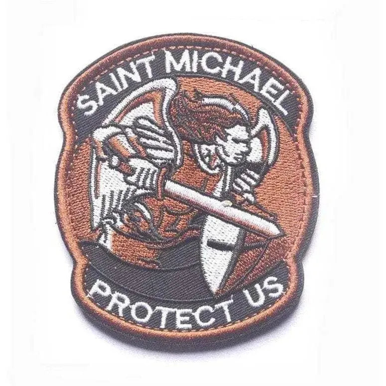 Guardian Angel Patches St. Michael Protect Us Military Patch Embroidered Patches