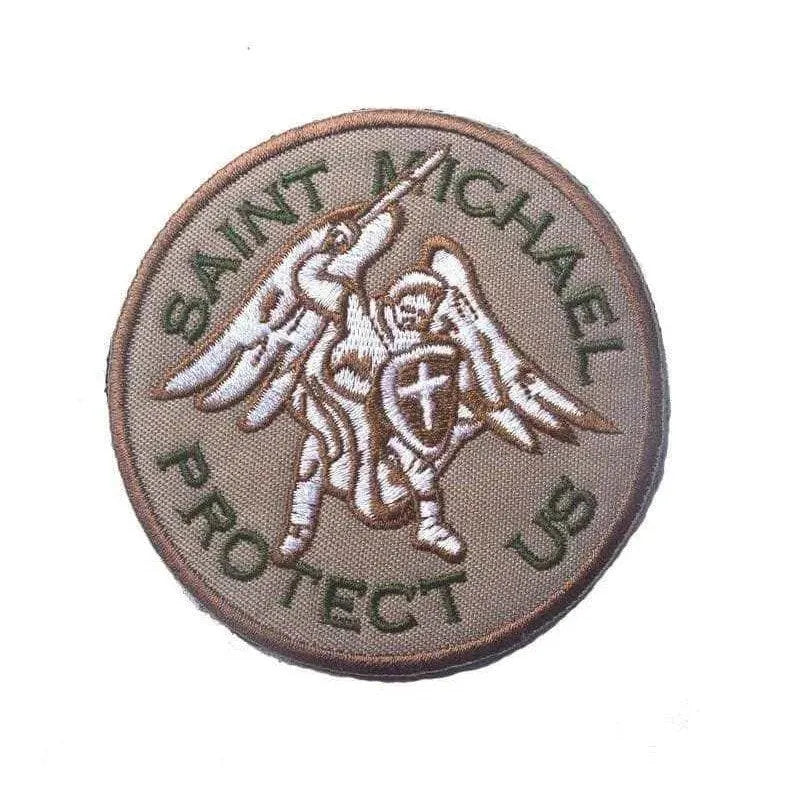 Guardian Angel Patches St. Michael Protect Us Military Patch Embroidered Patches