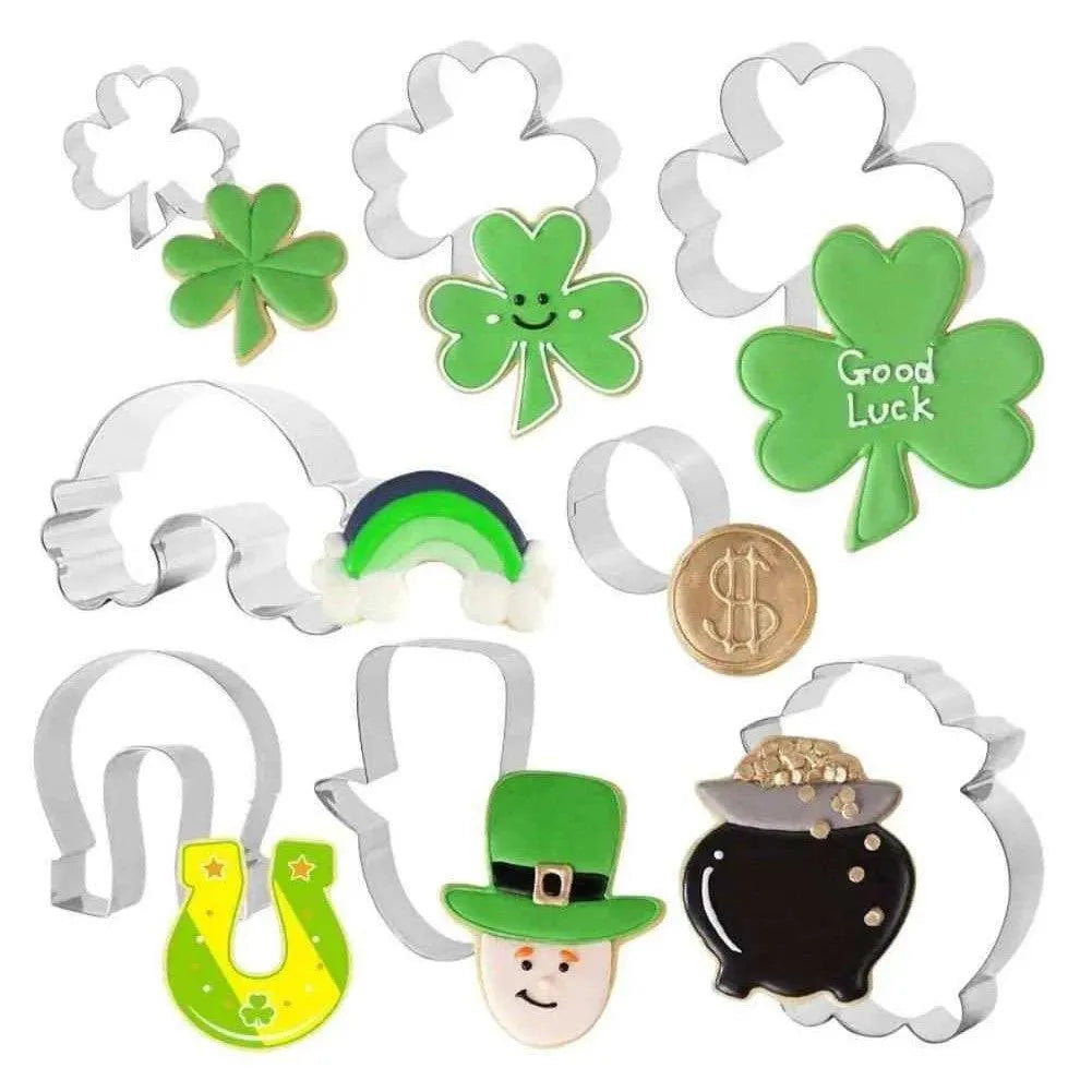 St. Patrick's Day Cookie Cutters Irish Festival Biscuit Molds Baking Accessories Kitchen Tools