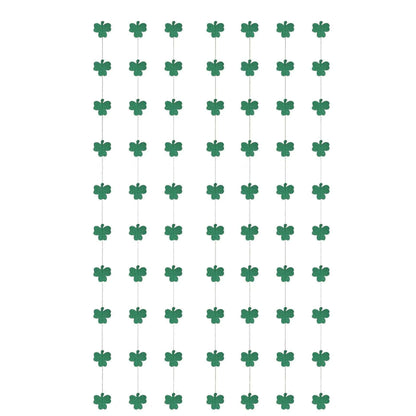 St. Patrick's Day Glitter Paper Banner Kit - 10 Pieces, 1.5m Cord Length , 