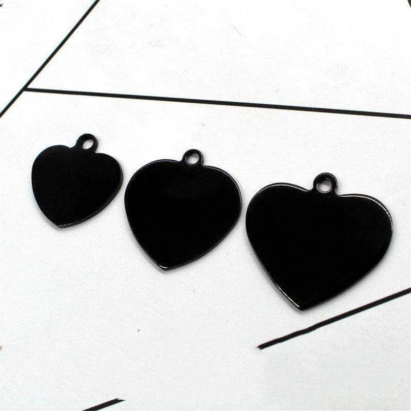 Stainless Steel Heart Pendant Necklace - Sleek & Durable Design , 