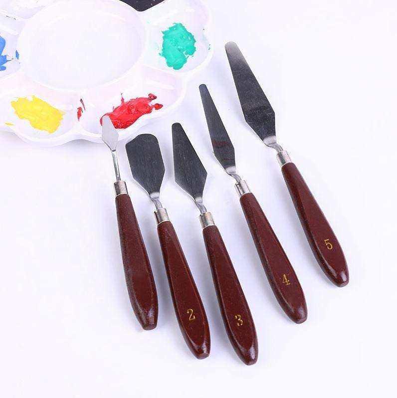 Paint Scrapers Stainless Steel Spatula 5-Set