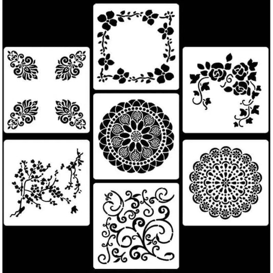 Stencil Set  Drawing Supplies Scrapbook Templates