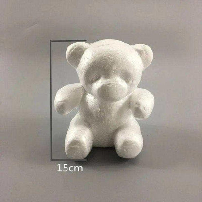 Styrofoam bear mold DIY Valentine's gift for girlfriend