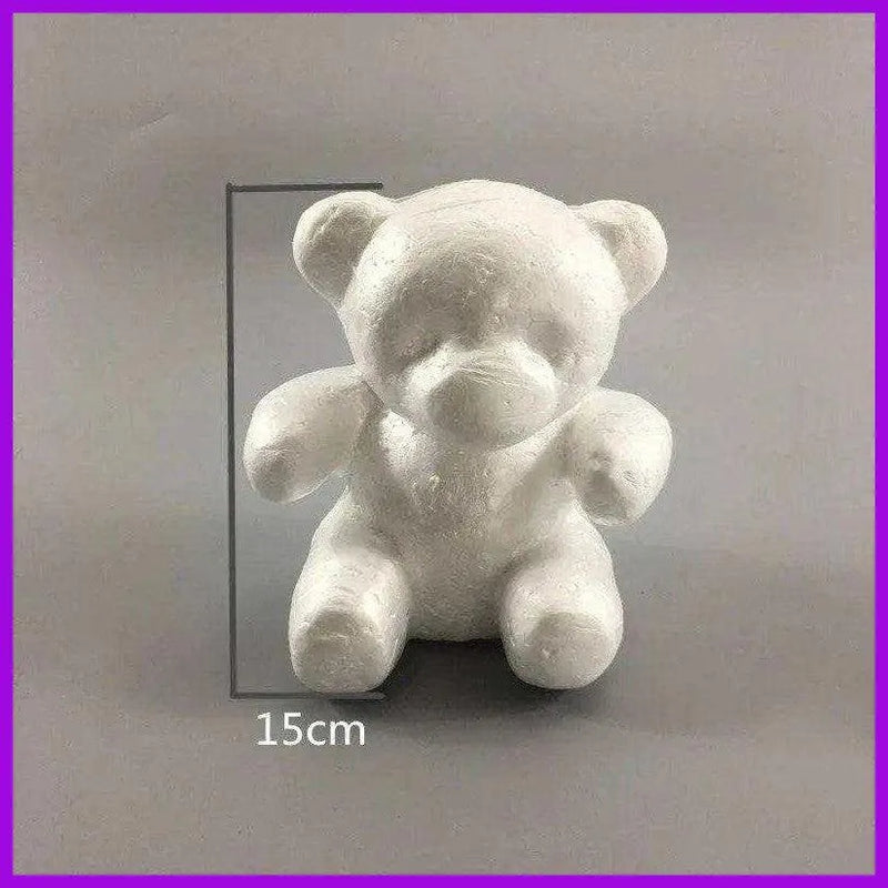 Styrofoam bear mold DIY Valentine's gift for girlfriend