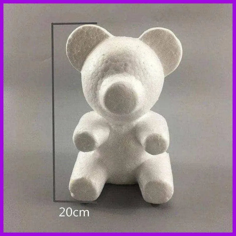 Styrofoam bear mold DIY Valentine's gift for girlfriend