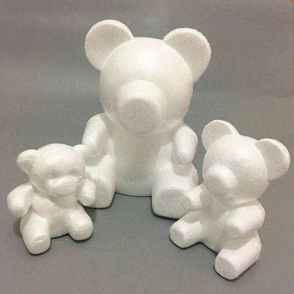 Styrofoam bear mold DIY Valentine's gift for girlfriend