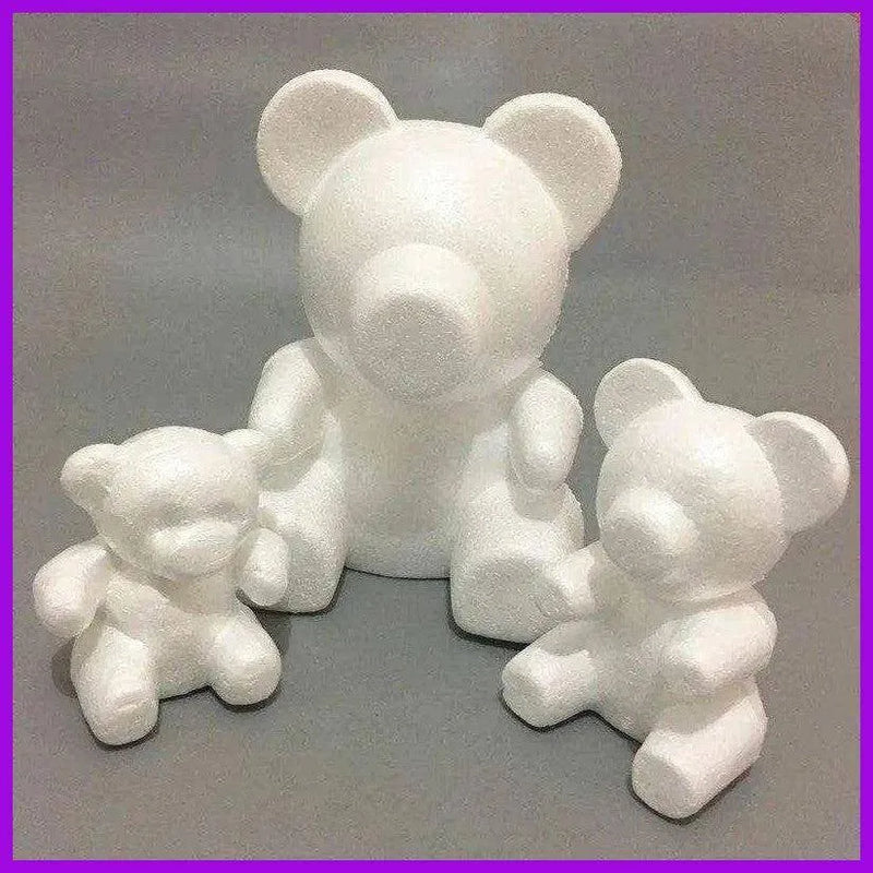 Styrofoam bear mold DIY Valentine's gift for girlfriend