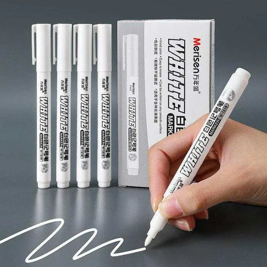 Super White Marker Fine Head Quick Drying Waterproof Painting Pen