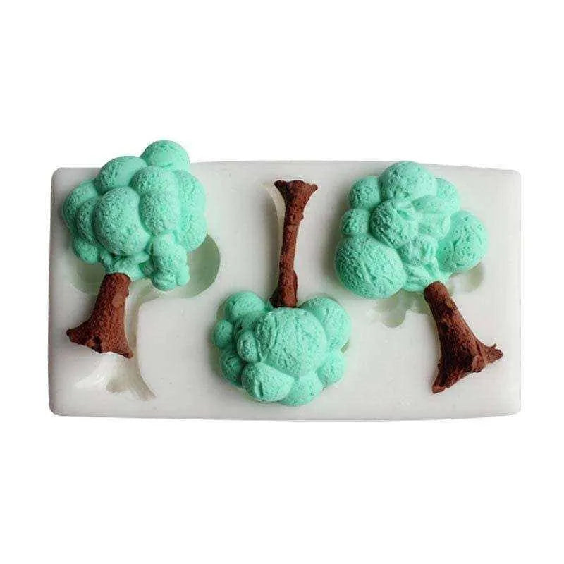 Three Small Trees Mold Tree Mould