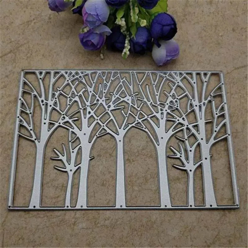 Trees Cutting Die Paper Stencil Template DIY Scrapbooking Essentials