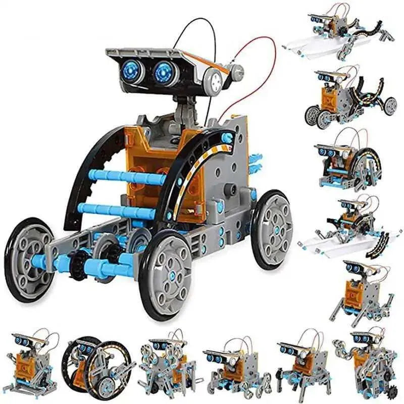 Twelve In One Solar Powered Toy Car STEM Science Kit Robot Model Building