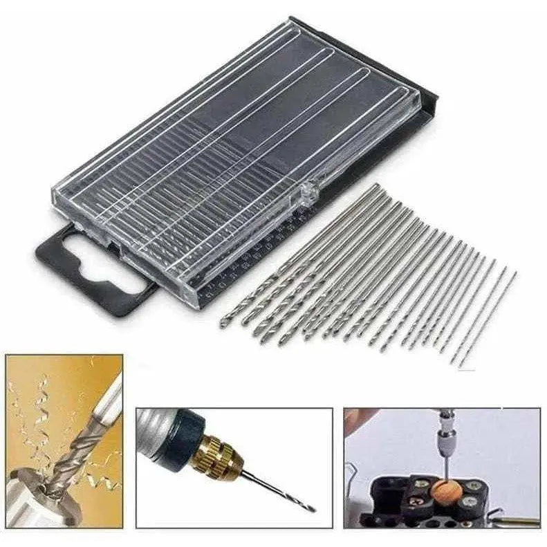 Twist Drill Bits With Case Repair Tool Drill Set Size 0.3–1.6mm 20pcs