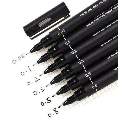 Ultra fine tip marker pen set micron pens