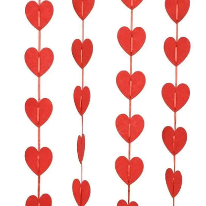 Heart Curtain Room Decorations Valentines Decor DIY Surprise Party