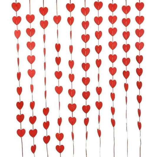 Heart Curtain Room Decorations Valentines Decor DIY Surprise Party