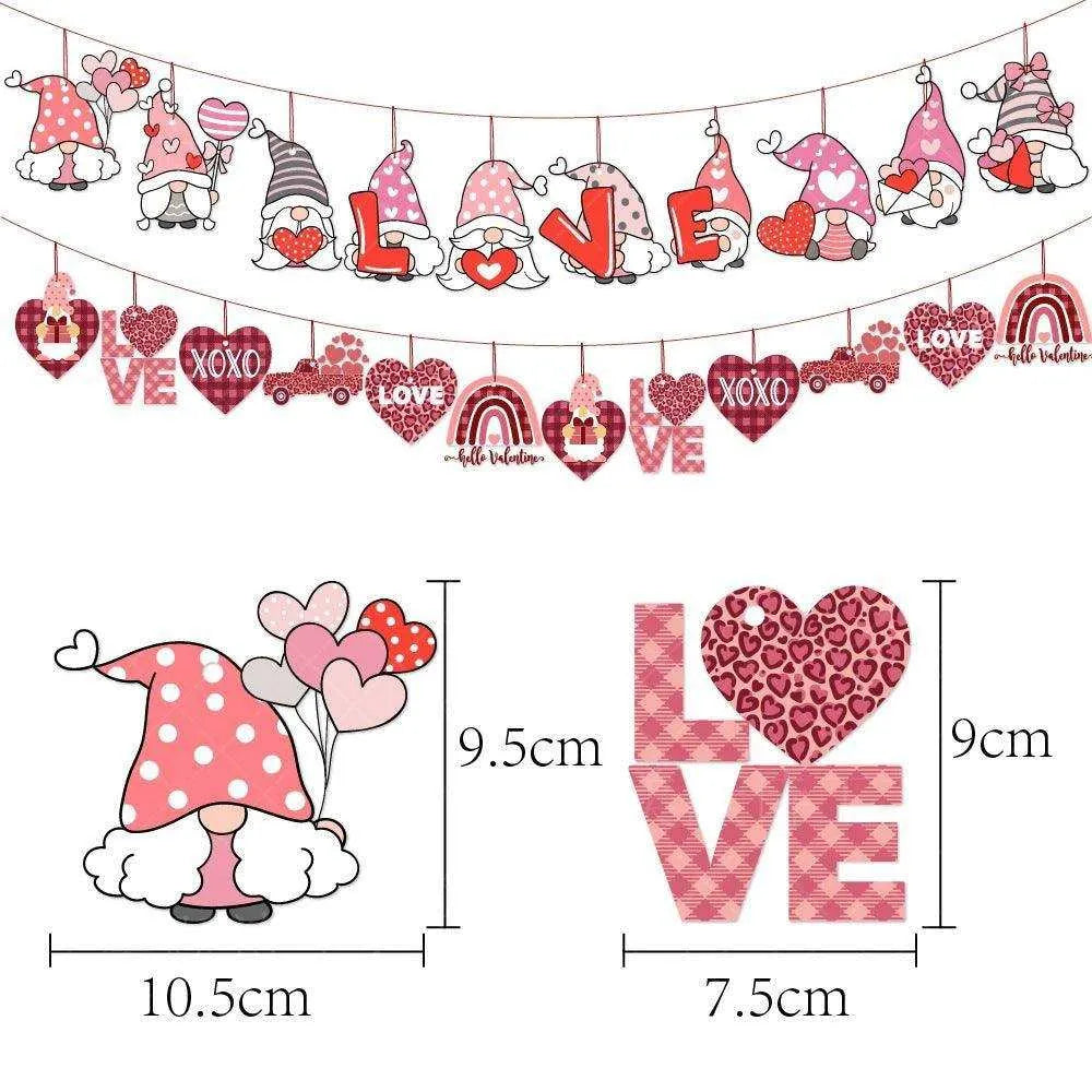 Valentine's Day Paper Ornaments - 20 Pack & 12 Pack , 