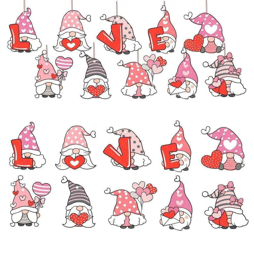 Valentine's Day Paper Ornaments - 20 Pack & 12 Pack , 