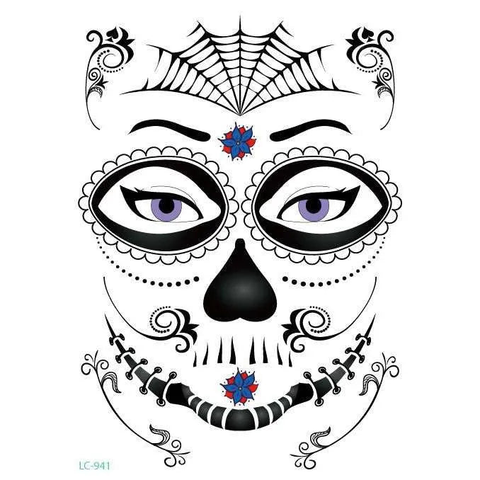 Halloween Face Sticker – Perfect for Halloween Makeup and Costumes