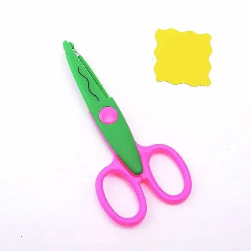 Wave Zig Zag pattern Safety Scissors For Kids Crafts Paper Scissors Fabric Scissors