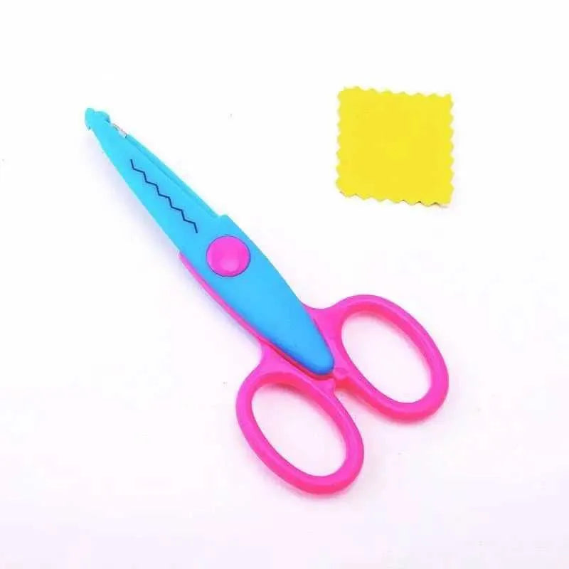 Wave Zig Zag pattern Safety Scissors For Kids Crafts Paper Scissors Fabric Scissors