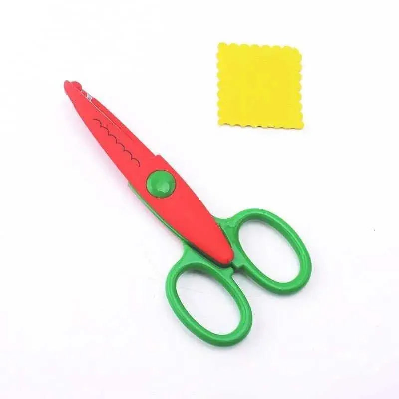 Wave Zig Zag pattern Safety Scissors For Kids Crafts Paper Scissors Fabric Scissors