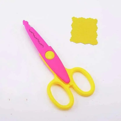 Wave Zig Zag pattern Safety Scissors For Kids Crafts Paper Scissors Fabric Scissors