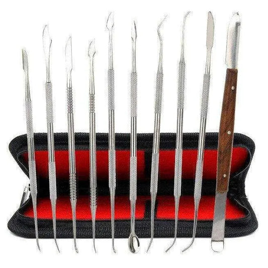 Wax Carving Tool Clay Sculpting Tools 10 Pcs Double-Ended Stainless Steel