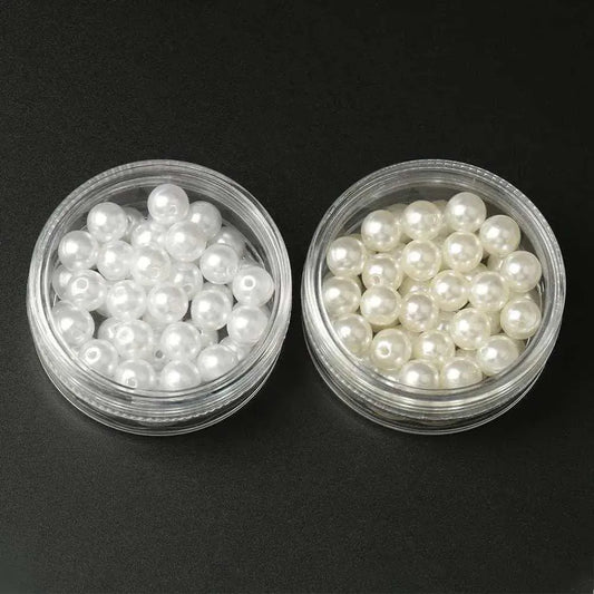 Round Beads Jewelry Making White Pearl Loose Bead For Necklaces DIY Bracelets Wedding Veil Pearls