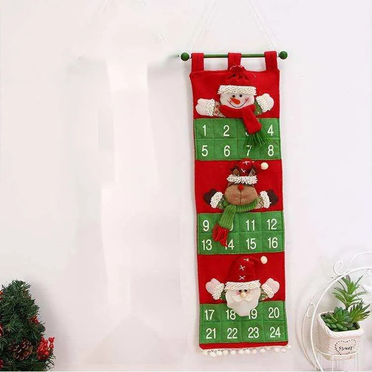 Wooden Christmas Advent Calendar | Handcrafted Holiday Countdown Décor , Christmas calendar, christmas tree