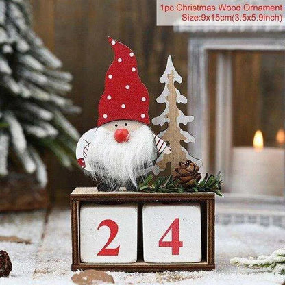 Wooden Christmas Advent Calendar | Handcrafted Holiday Countdown Décor , Christmas calendar, christmas tree