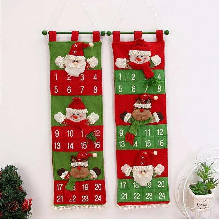 Wooden Christmas Advent Calendar | Handcrafted Holiday Countdown Décor , Christmas calendar, christmas tree